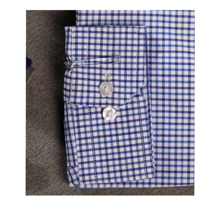 Basix Men's Casual Printed Shirt Blue CS-011