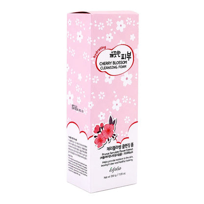 Esfolio Hydrating Cherry Blossom Cleansing Foam, Hyalurinic Acid, Glycerin, For Moisturized Skin, 200g