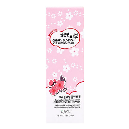 Esfolio Hydrating Cherry Blossom Cleansing Foam, Hyalurinic Acid, Glycerin, For Moisturized Skin, 200g