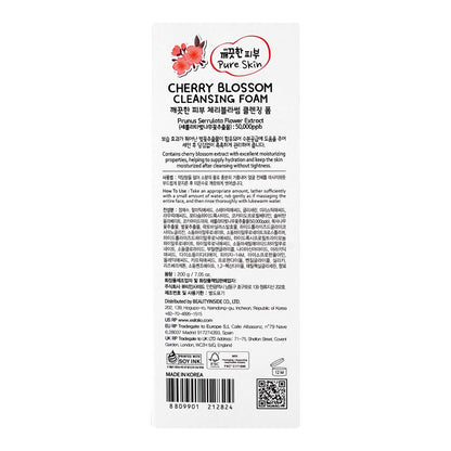Esfolio Hydrating Cherry Blossom Cleansing Foam, Hyalurinic Acid, Glycerin, For Moisturized Skin, 200g