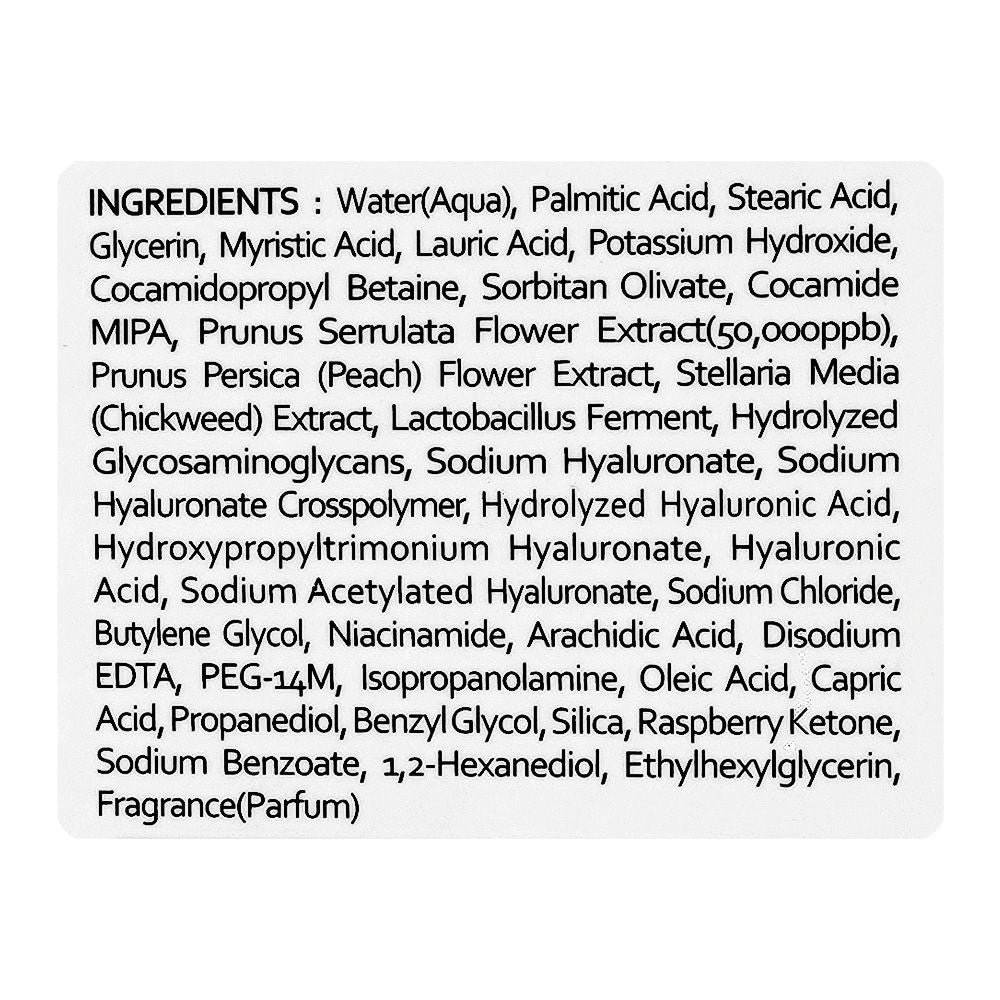 Esfolio Hydrating Cherry Blossom Cleansing Foam, Hyalurinic Acid, Glycerin, For Moisturized Skin, 200g