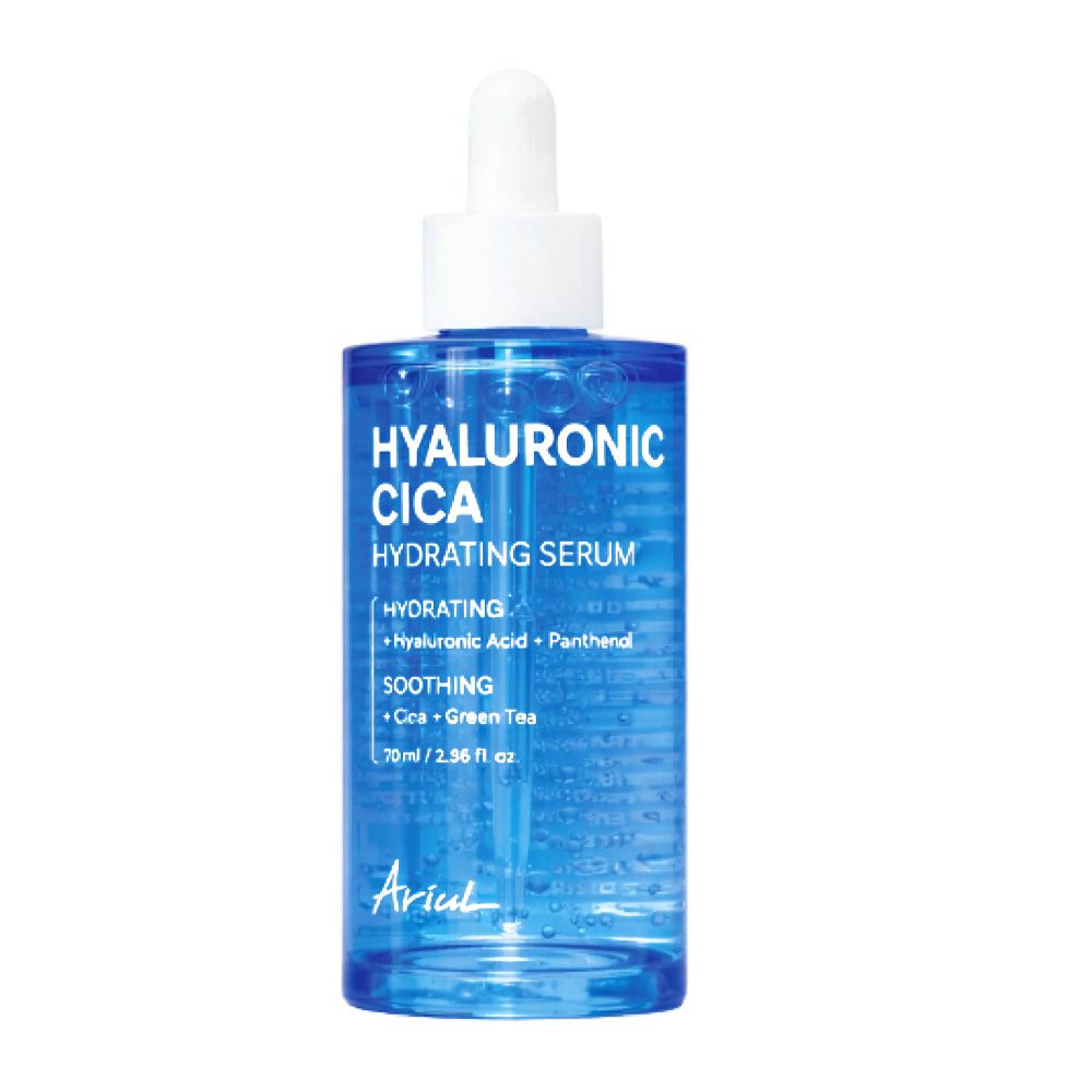 Ariul Hyaluronic Cica Hydrationg Serum, Hyaluronic Acid, Glycerin, For Dry Skin, 70ml