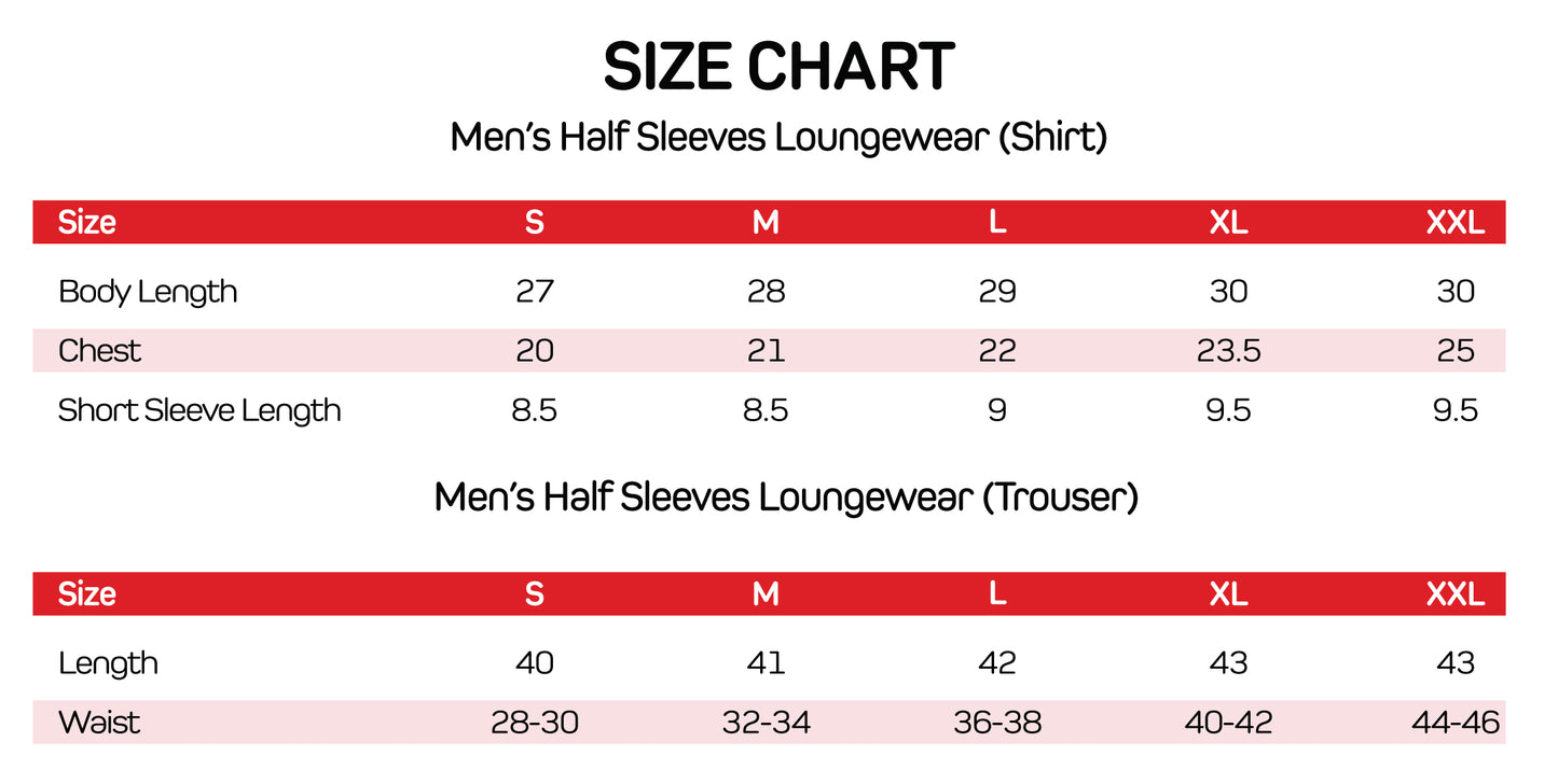 Basix Men's Checks Short Sleeves Loungewear, 2 Piece Set, Caramel Brown & Black, LW-837
