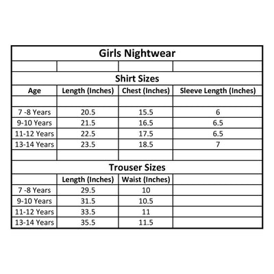 Basix Girl's Black & Red Polka Dots Short Sleeves Nightwear  2-Piece Set  GRL-183