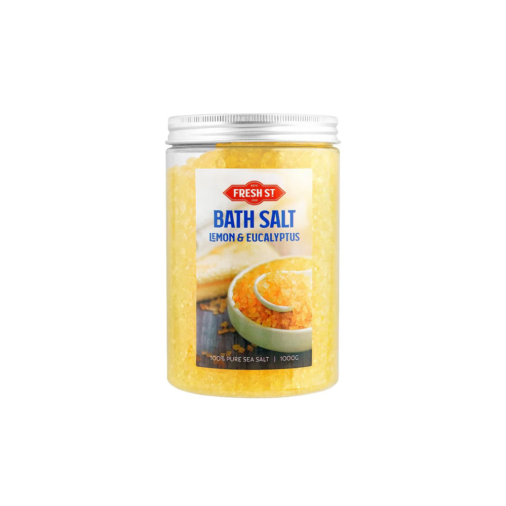 Fresh Street Lemon & Eucalyptus Bath Salt, 1000g