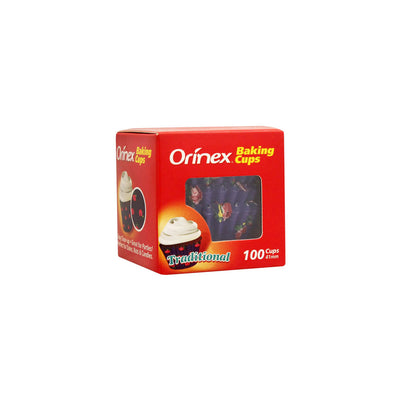 Orinex Baking Cups, Traditional, 100-Pack
