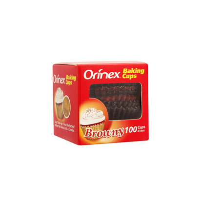 Orinex Baking Cups, Browny, 100-Pack