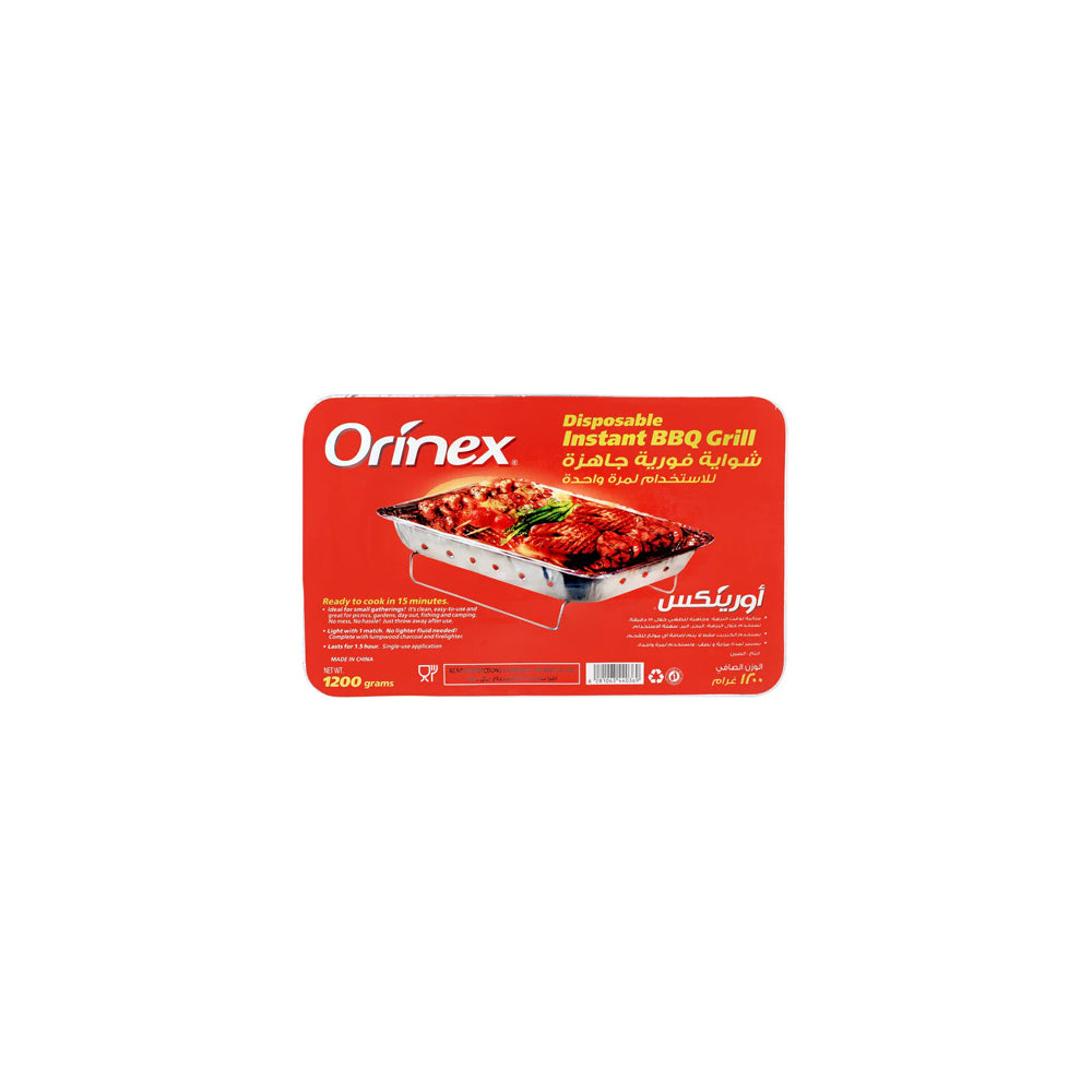 Orinex Disposable Instant BBQ Grill, 1200g