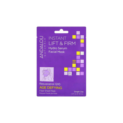 Andalou Naturals Instant Lift & Firm Hydro Serum Facial Mask, 18ml