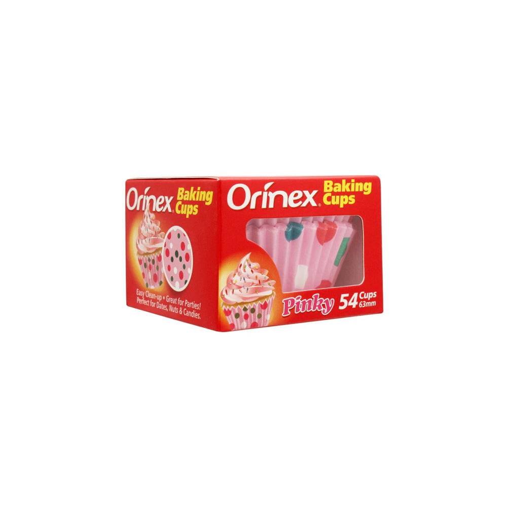 Orinex Baking Cups, Pinky, 54-Pack
