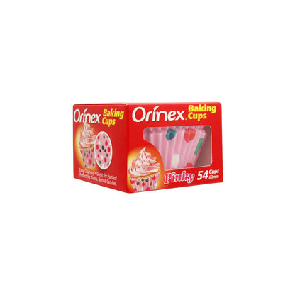 Orinex Baking Cups, Pinky, 54-Pack