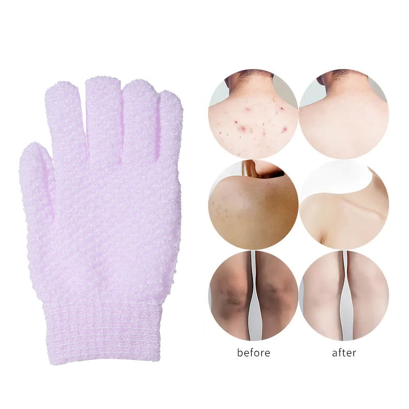 Lameila Bath Gloves  Purple  #SY8047