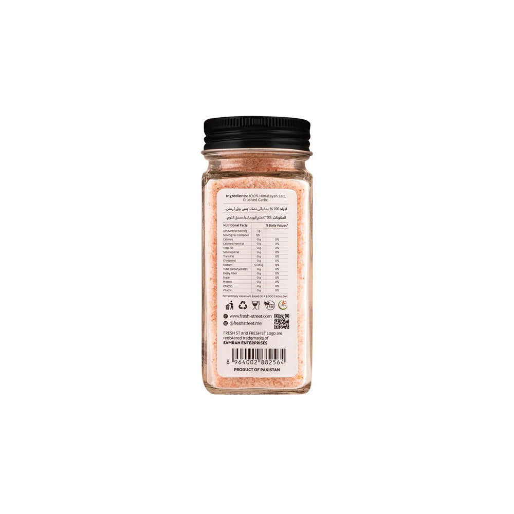 Fresh Street Himalayan Pink Salt, Garlic, 125g