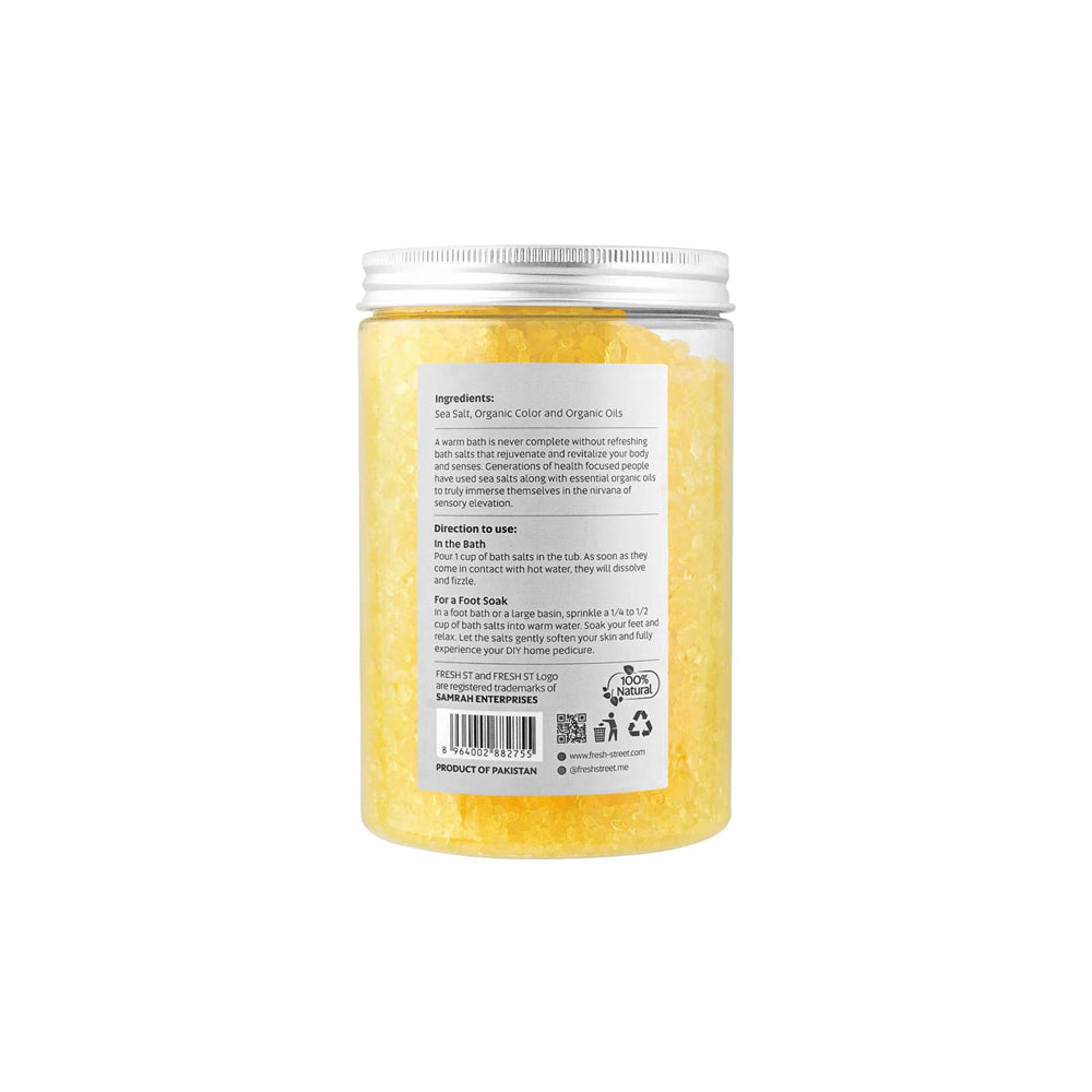 Fresh Street Lemon & Eucalyptus Bath Salt, 1000g