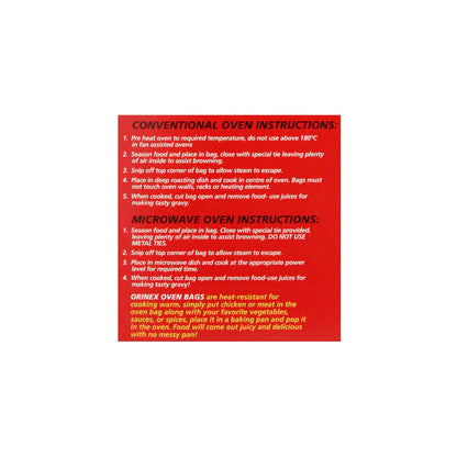 Orinex Oven Bags, Large, 6-Pack