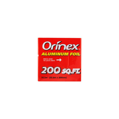 Orinex Aluminum Foil, 200 SQFT, 12 Inches x 66.6 Yards