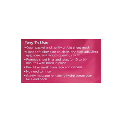 Andalou Naturals Instant Hydration Hydro Serum Facial Mask, 18ml