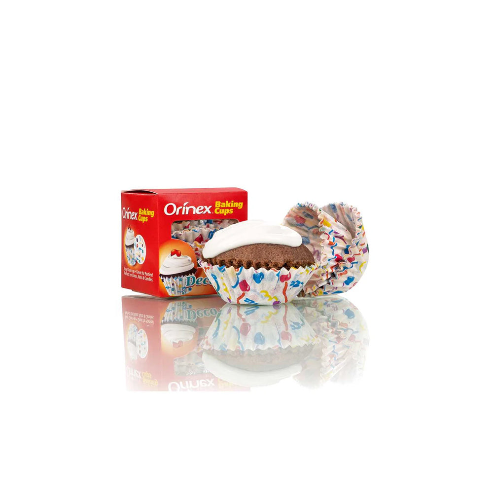 Orinex Baking Cups, Deco, 100-Pack