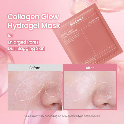Biodance Bio Collagen Real Deep Facial Sheet Mask, Hyaluronic Acid, Niacinamide, For All Types Of Skin, 34g