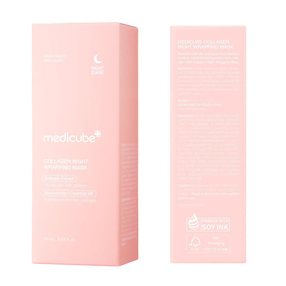 Medicube Collagen Night Wrapping Mask, Niacinamide, Hyaluronic Acid, For All Types Of Skin, 75ml