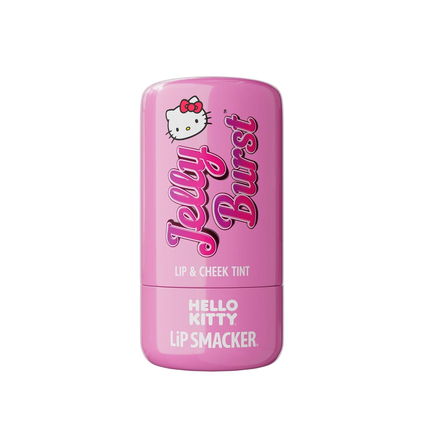 Lip Smacker Hello Kitty So Jelly Lip &amp; Cheek Tint, Moisturizing Sheer &amp; Buildable Color - Cherry, 7.6g