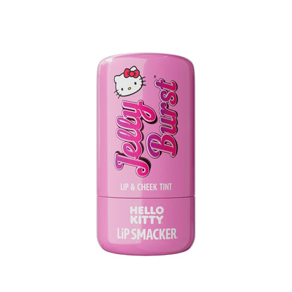 Lip Smacker Hello Kitty So Jelly Lip &amp; Cheek Tint, Moisturizing Sheer &amp; Buildable Color - Cherry, 7.6g