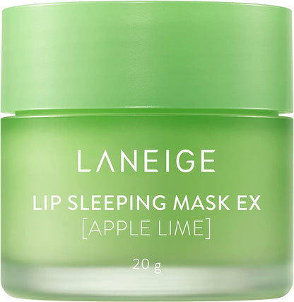 Laneige Apple Lime Lip Sleeping Mask, Coconut Oil, Shea Butter, For All Types Of Skin, 20g