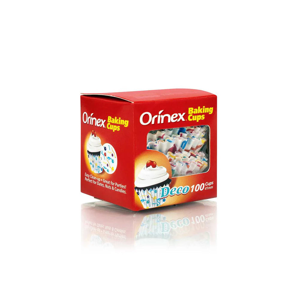 Orinex Baking Cups, Deco, 100-Pack