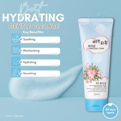 Esfolio Rose Cleansing Foam  150g