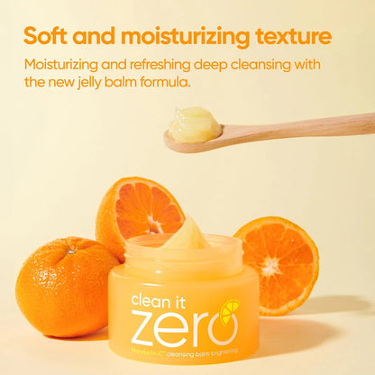 Banila CO Clean It Zero Mandarin-C Brightening Cleansing Balm, Jojoba Oil, For Uneven Skintone, 100ml