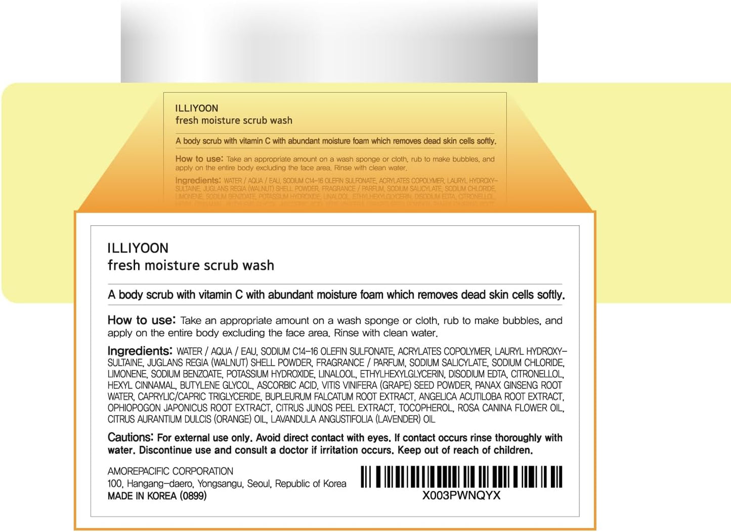 ILLIYOON Fresh Moisture Body Wash 500ml