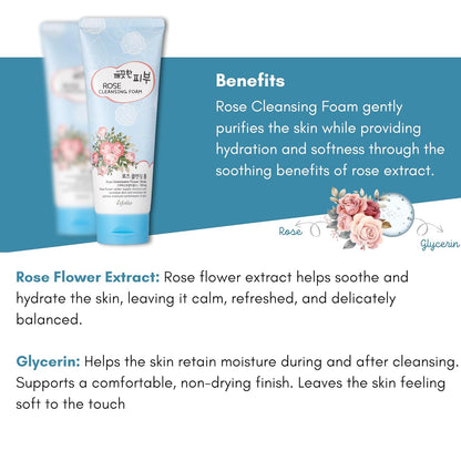 Esfolio Rose Cleansing Foam  150g