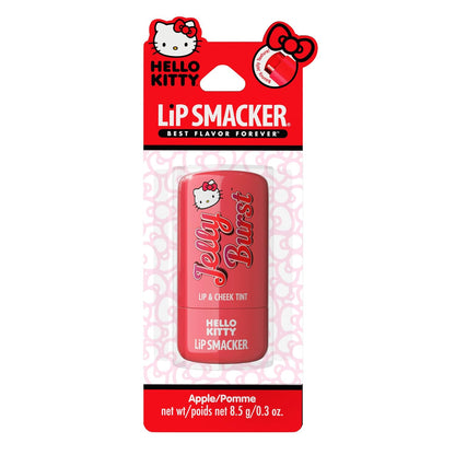 Lip Smacker Hello Kitty So Jelly Lip &amp; Cheek Tint, Moisturizing Sheer &amp; Buildable Color - Apple, 7.6g