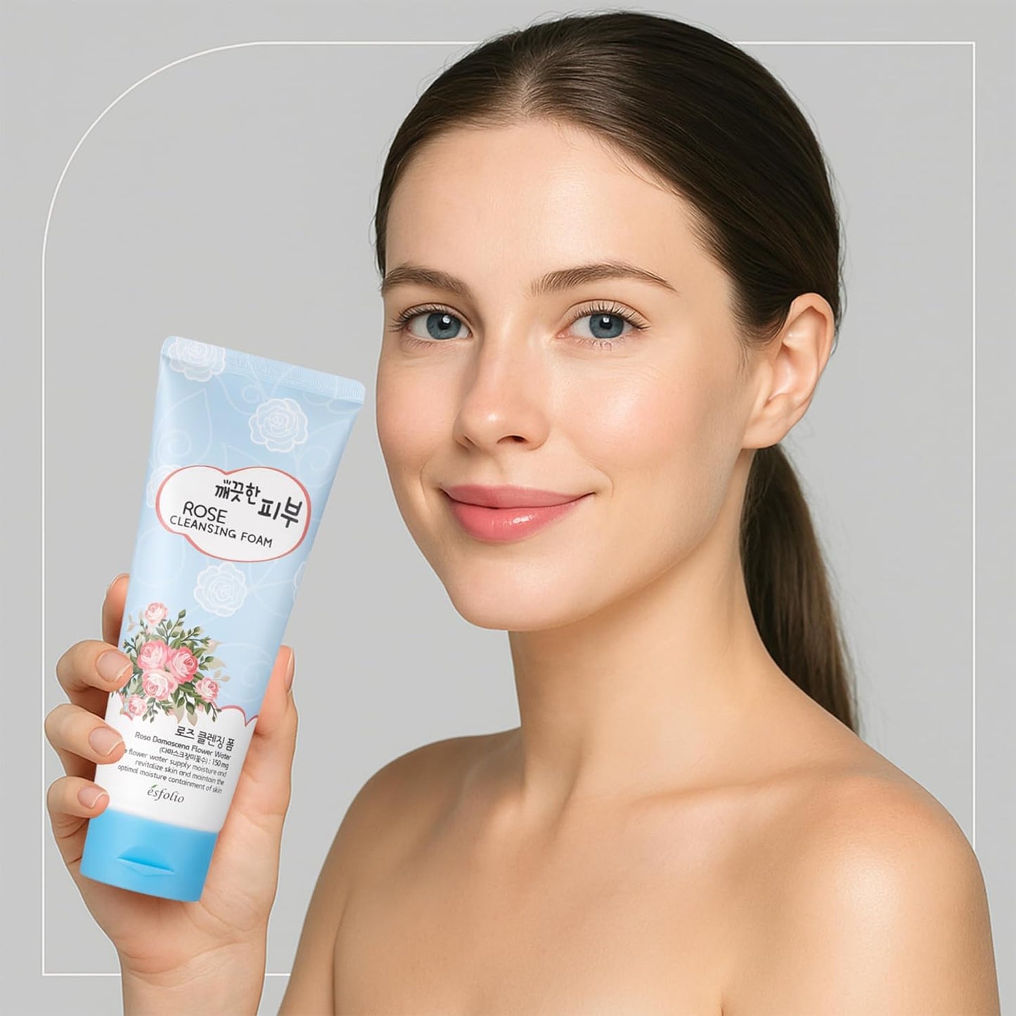 Esfolio Rose Cleansing Foam  150g