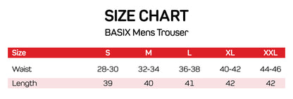 Basix Men's Cotton Metallic Grey & White Checkered Trouser  MT-930