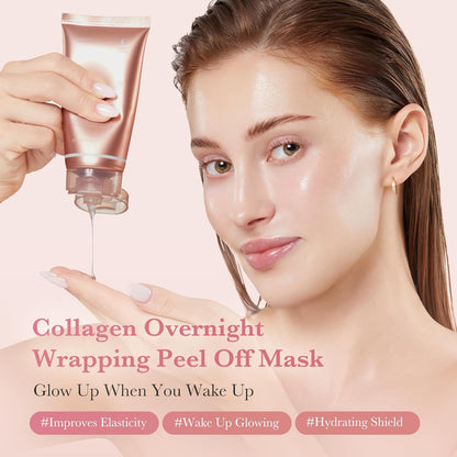 Medicube Collagen Night Wrapping Mask, Niacinamide, Hyaluronic Acid, For All Types Of Skin, 75ml