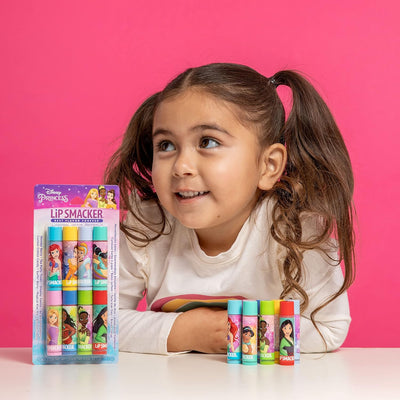 Lip Smacker Disney Princess Flavored Lip Balm Party Pack, 8 Pcs, 32.0g