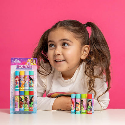 Lip Smacker Disney Princess Flavored Lip Balm Party Pack, 8 Pcs, 32.0g