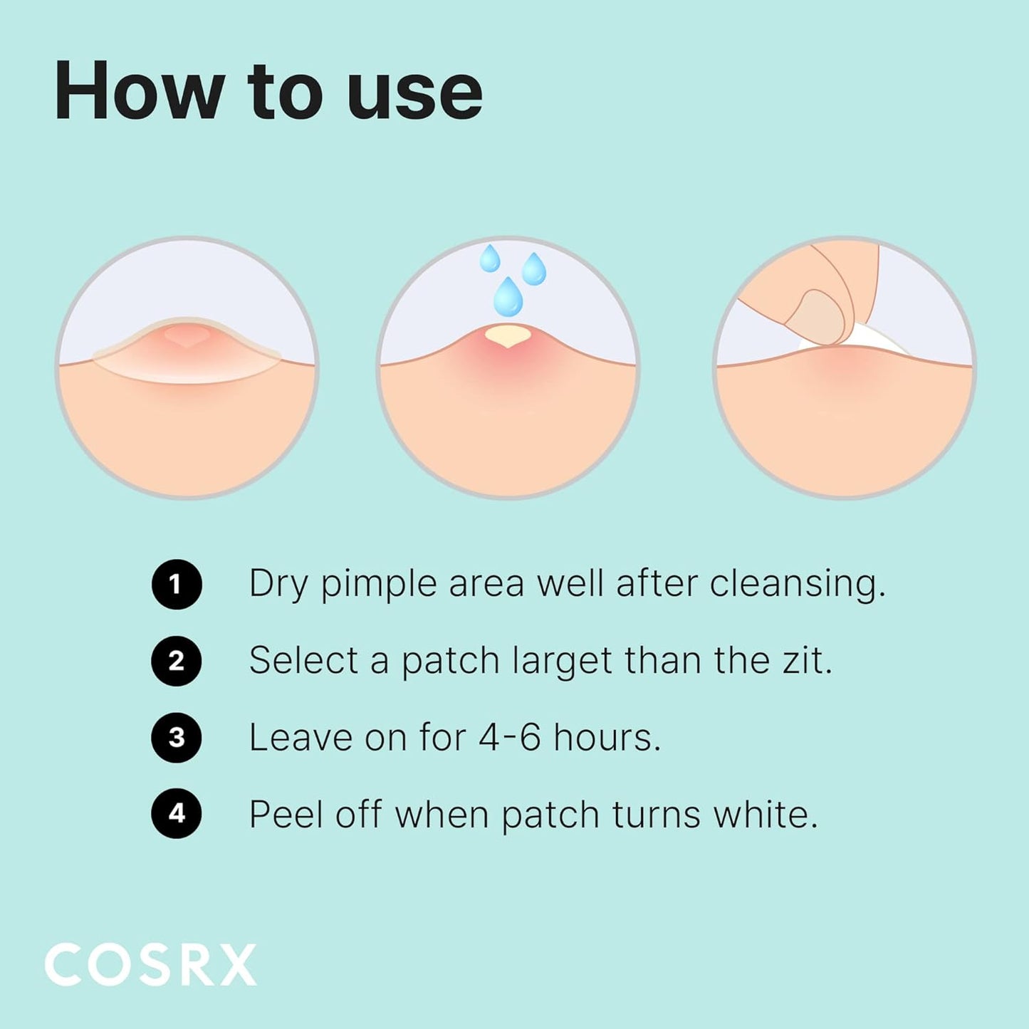 COSRX Acne Pimple Master Patch, Mineral Oil, For Blemish-Free Skin, 24-Pack