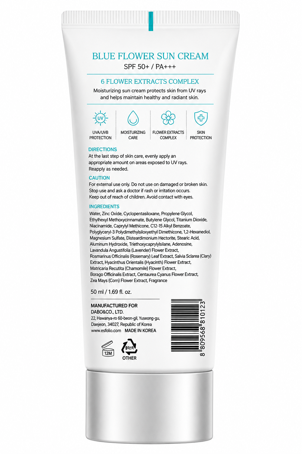 Esfolio Blue Flower Sun Cream