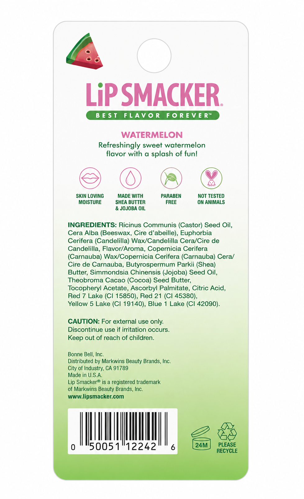Lip Smacker Watermelon Lip Balm, 4g