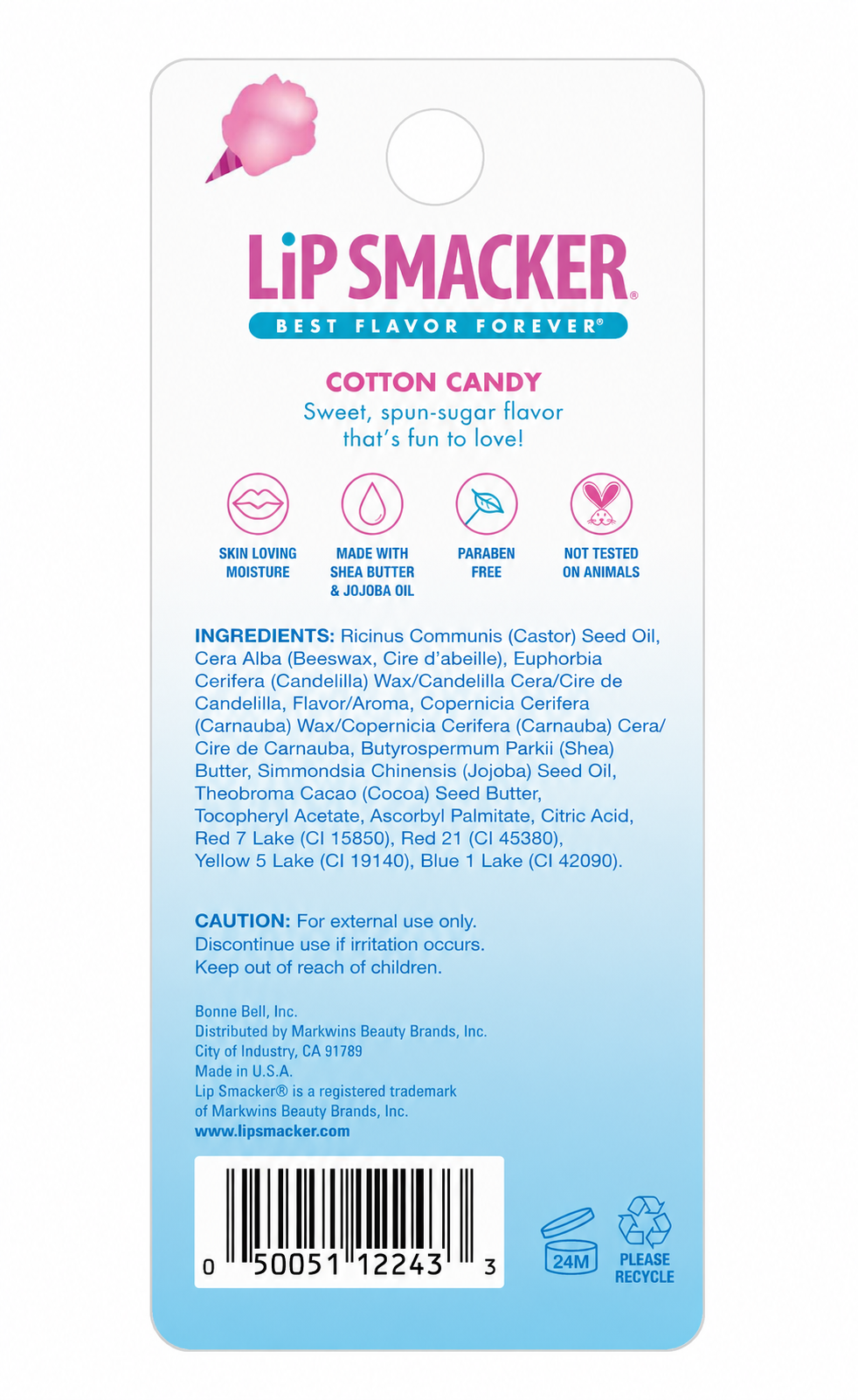 Lip Smacker Cotton Candy Lip Balm, 4g