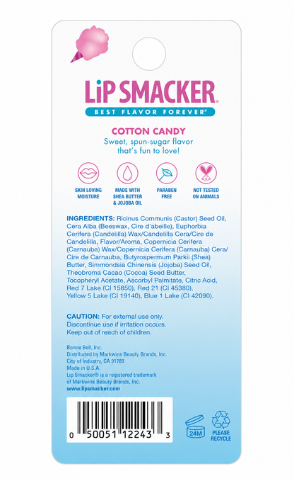 Lip Smacker Cotton Candy Lip Balm, 4g