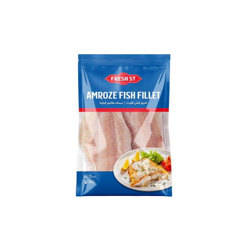 Fresh Street Amroze Fish Fillets - Frozen Fish Snacks, 500g