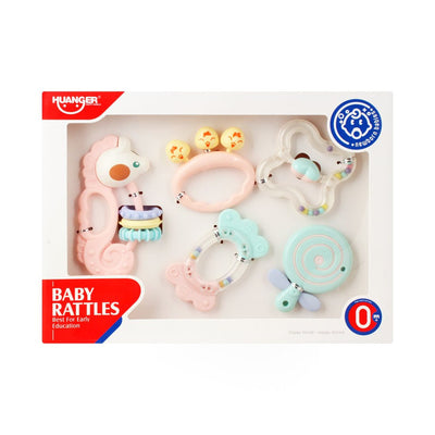 Huanger Baby Rattles, 5 Pieces, 0m+, HE0125