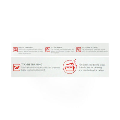 Huanger Baby Rattles, 5 Pieces, 0m+, HE0125