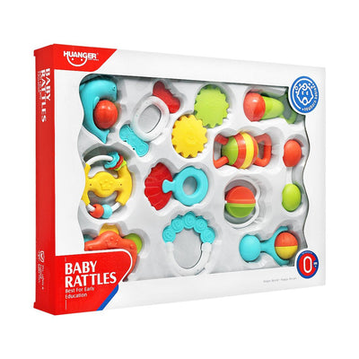 Huanger Baby Rettles, 12 Pieces, 0m+, HE0149