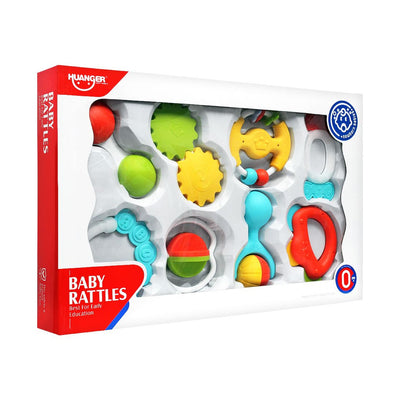 Huanger Baby Rattles, 8 Pieces, 0m+, HE0150