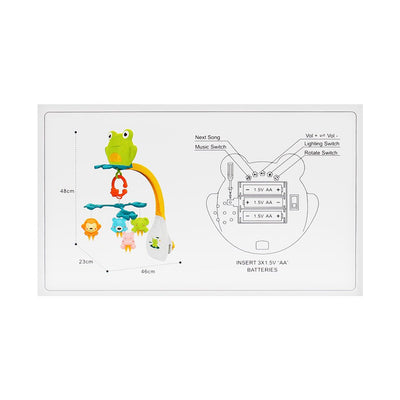 Huanger Musical Mobile With Light & Music, 0m+, HE0309