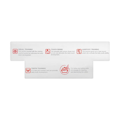 Huanger Baby Rattles, 6-Pack, For 0m+, HE0124
